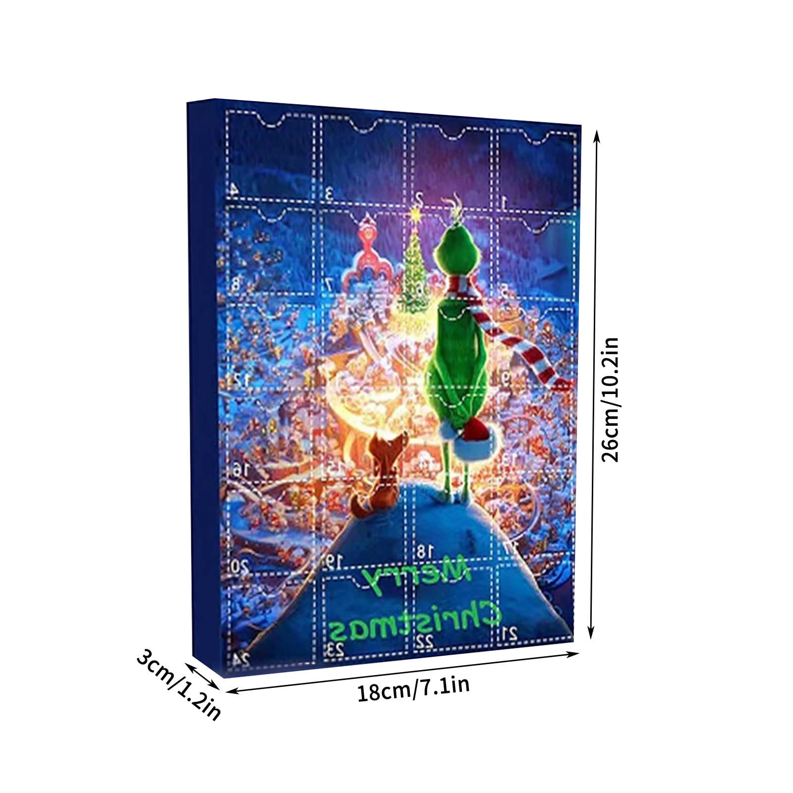 Produktbild von Grinch Adventskalender 2025, 12 Tage Weihnachts Christmas Decorations