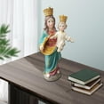 thumbnail image 4 of Estatuil de pintada a mano, estatua de Cristo, cristiana, adoración navideña, Virgen María / Jesús, estante, adorno de escrito F Baoblaze Estatua religiosa, 4 of 7