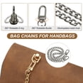 thumbnail image 3 of Flat Purse Chain, 5 Pack Black Chain Purse Strap Handbag Chains Crossbody Straps Extender with D-Rings for Tote Wallet Clutch Satchel Short Bag, 5 Size, 3 of 7