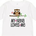 thumbnail image 4 of Inktastic My Nana Loves Me Owl Girls Long Sleeve Toddler T-Shirt, 4 of 5
