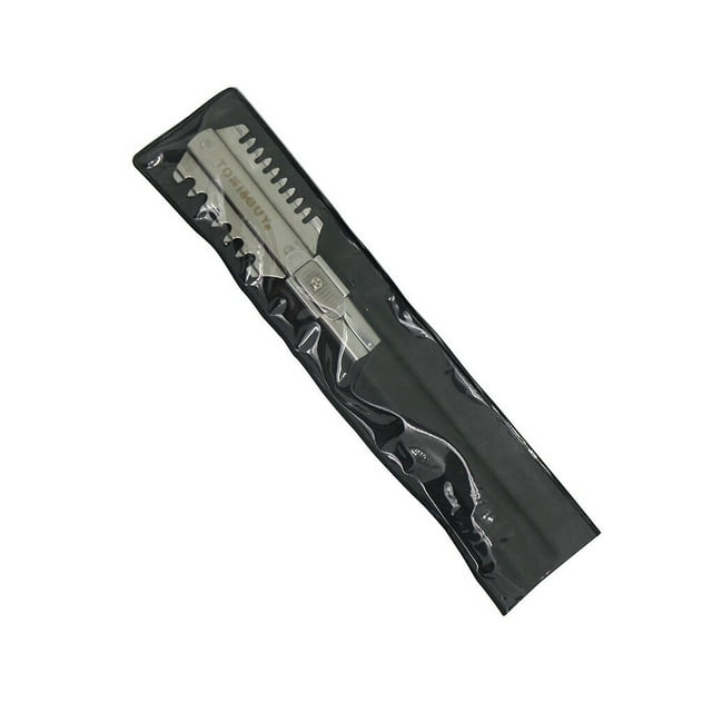 Trimming Comb Stainless Steel Hairdressing Tool Hairdressing Styling Tool Stainless Steel Comb Trimmer Double-Sided Trimming Comb