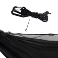 thumbnail image 1 of kurtrusly Camping Hammock with Net Netting Hanging Sleep Bed Swing Black, 1 of 8