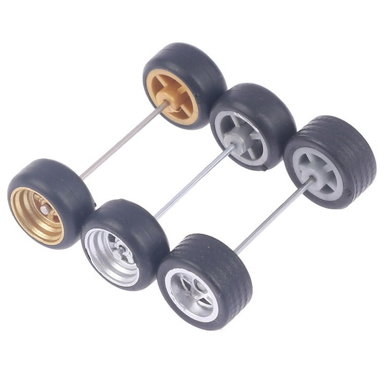 1 64 Wheels For Hotwheels with Rubber Tire Model Model Car Modified Parts Toys Power RefitCar model Walmart