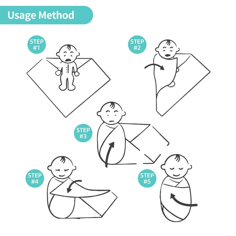 Hospital Blanket Ways To Swaddle A Baby Qekee Blue Ocean Waves