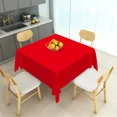 thumbnail image 5 of Tchckioa Tablecloth for Restaurant Decor,70x70 Inch Square Stain Proof Table Cloth Cover,Red, 5 of 6