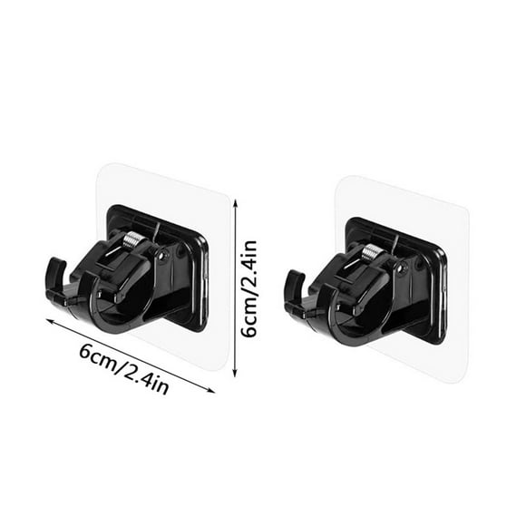 HOZADOIE Hooks Hooks Home Essentials Curtain Rod Hook-Non Perforated Curtain Rod Rack- Household Wall Adhesive Bracket Clip-Door Curtain Telescopic Rod Hook