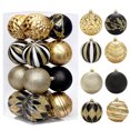 thumbnail image 3 of Juego de 16 bolas navideñas irrompibles con adornos de bolas brillantes de colores, colgantes para árbol de Navidad, decoración para fiestas navideñas, 8 cm, 3 of 6