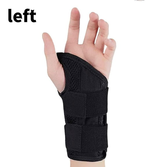 YaoHuan Wrist Hand Brace Support, Carpal Tunnel Arthritis Sprain Stabilizer, Adjustable for Left or Right Hand, Relief Pain