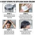 thumbnail image 5 of Cera de color temporal para el cabello, color negro, tinte lavable para todo tipo de cabello, cambio de color instantáneo, fijación durante todo el día., 5 of 5