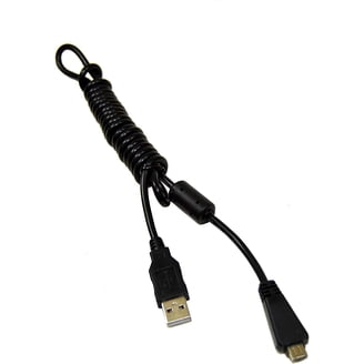 HQRP USB Data Cable Cord for Sony Cyber-Shot DSC-WX30, DSC-WX10