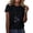 Black, variant on IROINNID Women Casual Trendy Comfy T-shirt Printed Round Neck Short Sleeve Pullover Blouse Tops Spring Saving