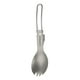 thumbnail image 4 of Cuchara Lixada Titanium plegables Spork cubiertos al aire libre Spork Platos y cubiertos para viajar Lixada Cuchara, 4 of 7