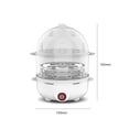 thumbnail image 2 of Escalfador de doble capa, 350W, 220V, vaporizador de huevos, procesador de alimentos multifunción, 2 of 6
