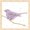 Lavender, variant on Metaverse R959538-0120000-AEAAAACAN4 13.25 x 13.25 in. Gilded Bird I Teal Framed Wall Art by Shirley Novak