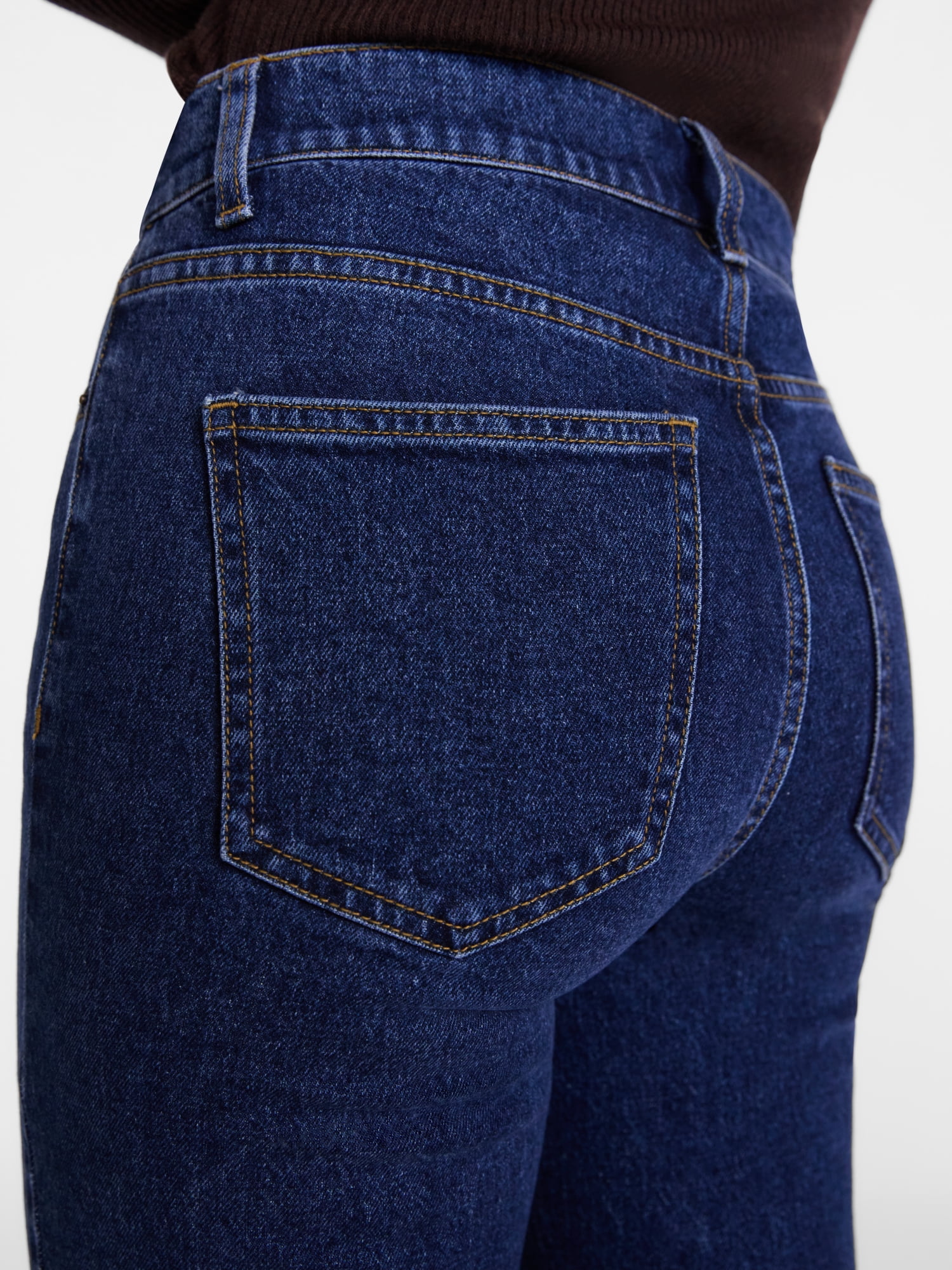 Scenario Women's High Rise Straight Leg Jeans, 30" Regular, 28" Short Inseam, Sizes 0-20, 10S-16S