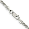 thumbnail image 3 of Sterling Silver 2.75mm Diamond-Cut Rope Chain (30 X 2.75) Made In Italy qdc060-30, 3 of 5
