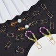 thumbnail image 5 of 100pcs Kidney Ear Wires 18K Gold Plated U-Shaped Earring Hooks Earring Components Long Dangle Earrings DIY Jewellery Making 9 x 19mm, 5 of 7