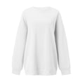 thumbnail image 4 of felwors Womens Oversized Sweatshirts Hoodies Fleece Crewneck Sweaters Casual Tops Comfy Fall Fashion Outfits Winter Clothes 2025 White, XL, 4 of 4
