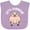 Lavender, variant on Inktastic Let's Barbecue White Text Boys or Girls Baby Bib