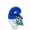 Blue & White, variant on Soccer Star Birthday Number 5 Candle - Fun Cartoon Design with Soccer Ball & Glitter, Ideal’ Soccer Themed Birthdays, Party Celebrations, Cake Decorations