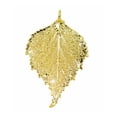 thumbnail image 2 of Real Leaf PENDANT with Chain BIRCH Dipped in 24K Yellow Gold Necklace, 2 of 6