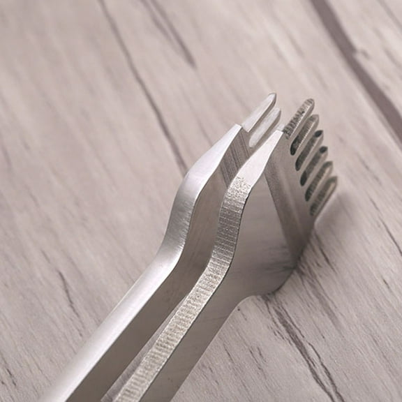 FELTECHELECTR Hole Puncher Tool Hole Punch Tool Set Kit For Leather Crafting Artisans White Steel