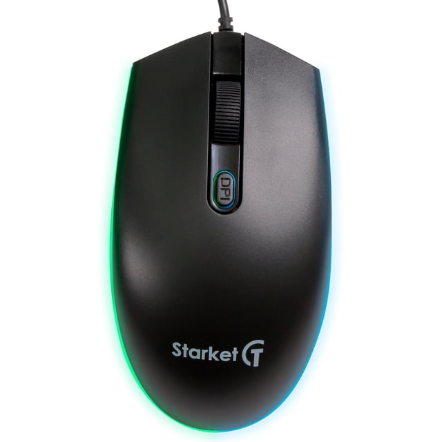 Mouse De Juego Starket Series Sk-050 Black STARKET Mouse de luz neon STARKET