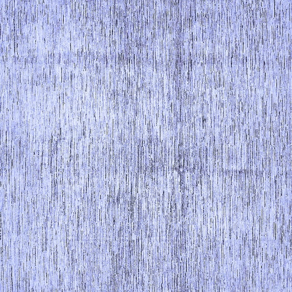 Ahgly Company Machine Washable Indoor Square Abstract Blue Modern Area Rugs, 7' Square