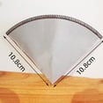 thumbnail image 2 of FOMIYES Reusable Stainless Steel Coffee Dripper Cone Shaped Filter for Clear Flavorful Coffee, 2 of 7