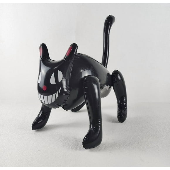 Decoración de escenas al aire libre, decoración del hogar, decoración de habitaciones, decoración de paredes, decoración inflable de Halloween con gatos negros, suministros inflables de PVC para fiest