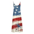 thumbnail image 4 of Vestidos de Verano de las Mujeres sin Mangas Estampados Colgantes, Estilo Casual Suelto para las Vacaciones, la Fiesta Y el Uso Diario de Primavera, 4 of 5