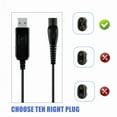 thumbnail image 3 of FITE ON 15v 4ft USB Power Charging Charger Cable Cord Lead Replacement for Razor Trimmer Shaver, 3 of 5
