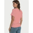 thumbnail image 6 of Women's Short Sleeve Boat Neck Dolman Top with Side Shirring, 6 of 6