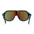thumbnail image 2 of Color Mirror Windbreaker Visor Shield Racer Plastic Sunglasses Black Teal Teal Mirror, 2 of 4