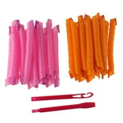36PCS 21 inch DIY Magic Circle Hair Styling Rollers Curlers Leverage Perm