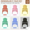 thumbnail image 2 of 3-Piece Outdoor Wood Rocking Bistro Set, Adirondack Rocker Chair Set with 2 Rockers and 1 Coffee Table, Patio Wooden Conversation Set for Garden, High Fanned Back & Slatted Seat, Natural, 2 of 7