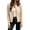 Beige, variant on Bomber Jacket Women Zip Front Long Sleeve Ribbed Casual Outwear Lightweight Fall Winter Coat for Daily Wear Comfortable Fashion