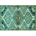 thumbnail image 1 of Ahgly Company Indoor Rectangle Persian Turquoise Blue Traditional Area Rugs, 5' x 7', 1 of 4