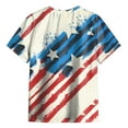 thumbnail image 4 of Karoyedx American Flag Toddler Shirt Boys Girls Shirts 4th of July Independence Day Flag Print Summer Clothes Kids Tees Watermelon Red Size,4-5 Years, 4 of 5