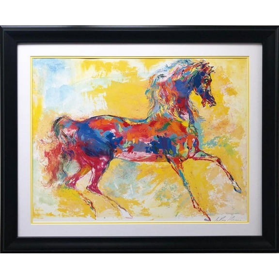 LeRoy Neiman "Rainbow Horse" Custom FRAMED New Art Generic