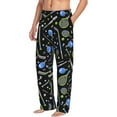 thumbnail image 3 of Mens Pajama Pants - Soft Sleep & Lounge Pants for Men, tennis rackets hockey sticks Cuteness Casual PJ Bottoms Pants with Pockets, 3 of 5