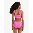 thumbnail image 2 of Justice Girls Color Blocked Popcorn Color Bikini Swimsuit , Sizes XS-XL, 2 of 6