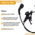thumbnail image 7 of Unique Bargains ABS Wheel Speed Sensor No.6G9T2C055EBS Rear Left ABS Sensor Set Anti-lock Braking System Sensor for Ford Focus Mondeo 2006-2013, 7 of 7