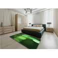 thumbnail image 4 of Ahgly Company Indoor Rectangle Patterned Dark Forest Green Area Rugs, 8' x 12', 4 of 6