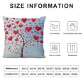 thumbnail image 6 of Awypu  Happy Valentine's Day Tree 2pcs Throw Pillow Cover for Couples, Valentines Day, Valentines Decor, Him or Her and Home Love Accents. 20x20in, 6 of 6