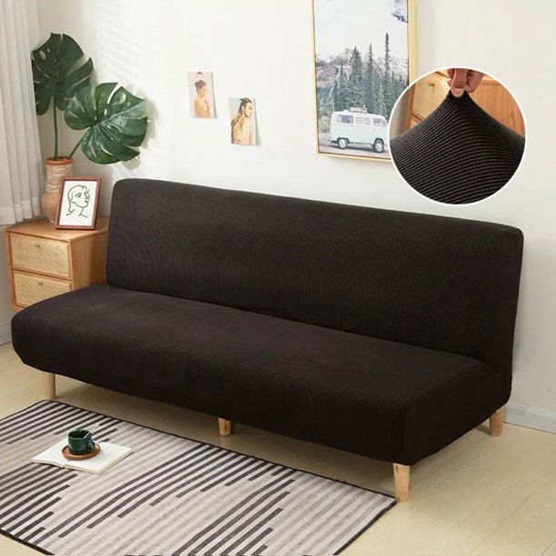Tela Jacquard sofá cubierta de cama plegable sofá asiento fundas Stretch cubre sofá Protector elástico futón Banco cubre para la casa