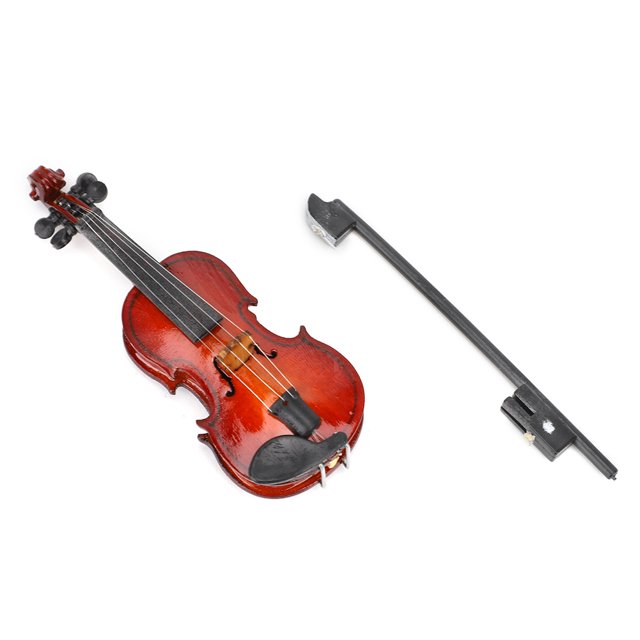 Adorno en forma de violín de tilo, pegatina decorativa tridimensional para refrigerador, accesorio