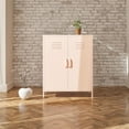 thumbnail image 3 of Systembuild Evolution Mission District 2 Door Metal Locker Storage Cabinet, Terracotta, 3 of 8