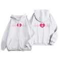 thumbnail image 6 of Shadoumai Womens Zip Up Hoodie Cancer Awareness Pullover Long Sleeve Casual Athletic Sweatshirt With Pocket Drawstring Fall Winter Jackets, 6 of 6