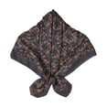thumbnail image 4 of ZQUUVOU Silk Head Scarves for Women Satin Hair Scarf Printed Large Square Bandana Neck Scarf Shawl Wrapping Accessory Dark Gray, 4 of 8